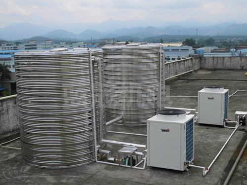 蓝冠机电空气能热水器工程