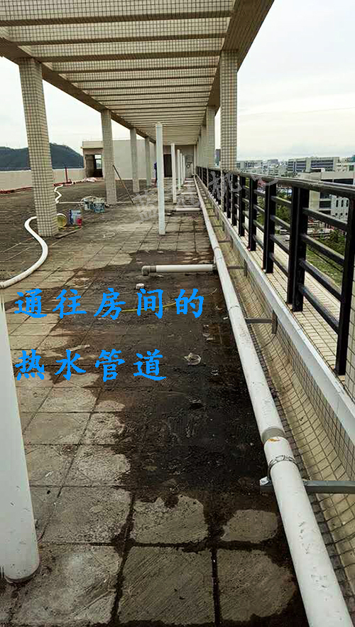 信维劳务派遣公司空气能热水工程房间管道分布